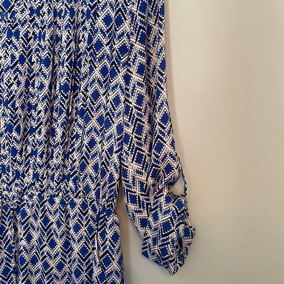 Maeve Blue and White Patterned Dress - Picture 9 of 9